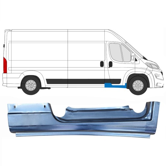 Reparaturblech Schweller vordere Tür