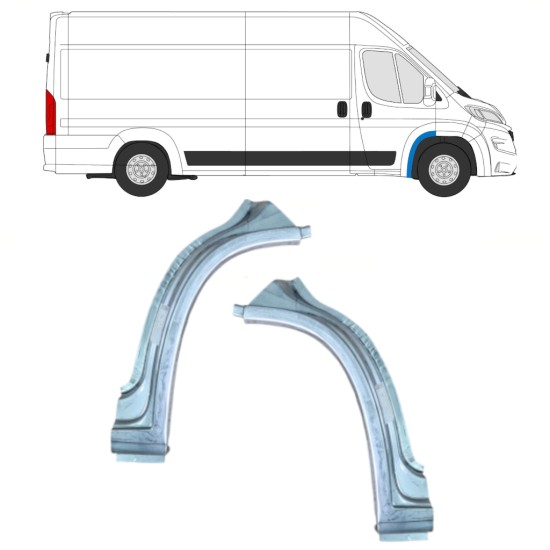 Reparaturblech vorderer Radlauf für Opel Movano 2021-2026 / Links+Rechts 16400