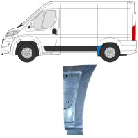 Reparaturblech Kotflügel hinten für Opel Movano 2021-2026 / Links 16498