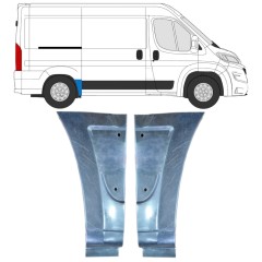 Reparaturblech Kotflügel hinten für Opel Movano 2021-2026 / Links+Rechts 16499