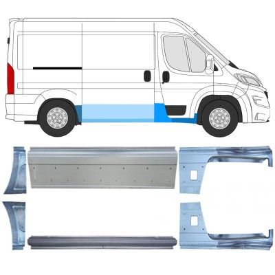 Reparaturblech-Set für Opel Movano 2021-2026 / Links+Rechts 16535