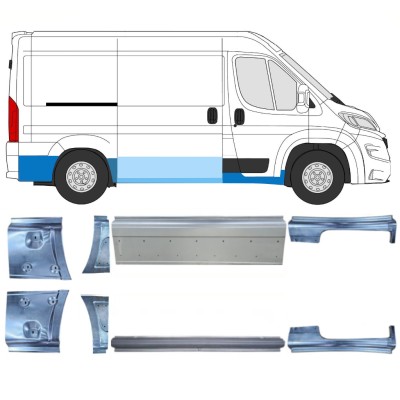 Reparaturblech-Set für Opel Movano 2021-2026 / Links+Rechts 16534