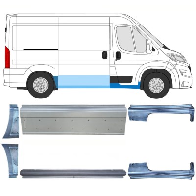 Reparaturblech-Set für Opel Movano 2021-2026 / Links+Rechts 16536