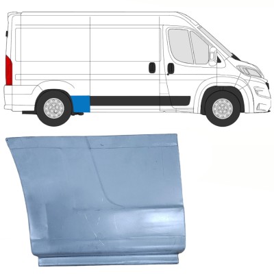 Reparaturblech Kotflügel hinten für Opel Movano 2021-2026 / Rechts 16528