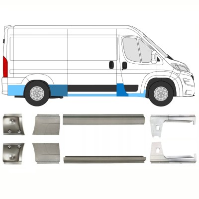 Reparaturblech-Set für Opel Movano 2021-2026 / Links+Rechts 16444