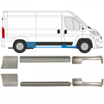 Reparaturblech-Set für Opel Movano 2021-2026 / Links+Rechts 16427