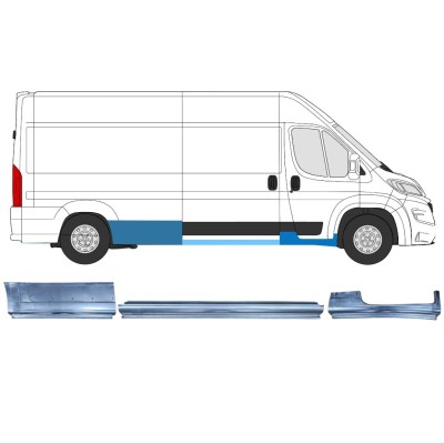 Reparaturblech-Set für Opel Movano 2021-2026 / Rechts / 16524