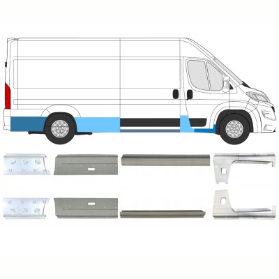 Reparaturblech-Set für Opel Movano 2021-2026 / Links+Rechts / 16446