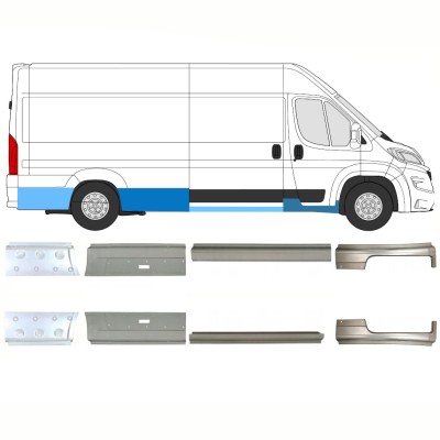 Reparaturblech-Set für Opel Movano 2021-2026 / Links+Rechts 16470