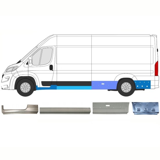 Reparaturblech-Set für Opel Movano 2021-2026 / Links 16797