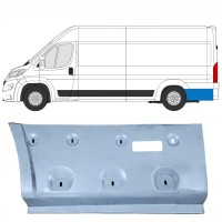 Reparaturblech Kotflügel hinten für Opel Movano 2021-2026 / Links 16494