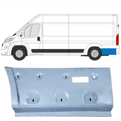 Reparaturblech Kotflügel hinten für Opel Movano 2021-2026 / Links 16494