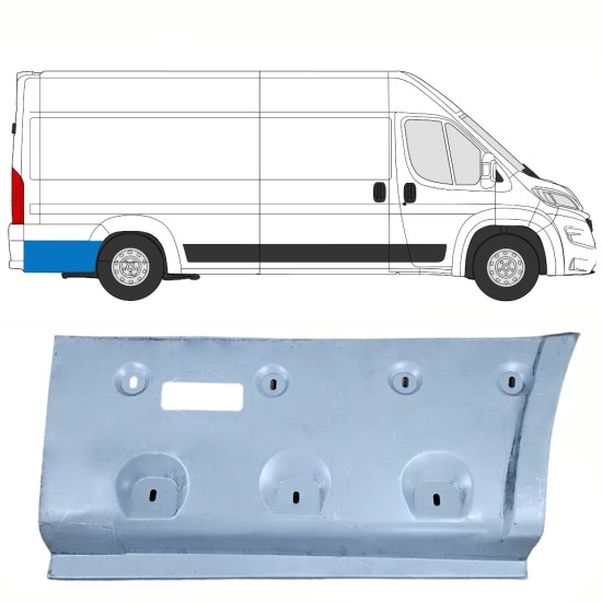 Reparaturblech Kotflügel hinten