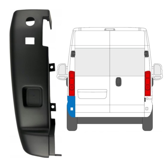 Stoßstange Ecke hinten 180 Grad für Opel Movano 2021-2026 / Links 15801