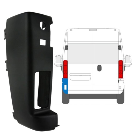 Stoßstange Ecke hinten 180 Grad für Opel Movano 2021-2026 / Links 15802