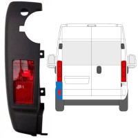 Ecke der hinteren Stoßstange mit Lampe für Opel Movano 2021-2026 / Links / Satz 15773