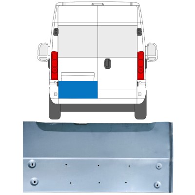 Reparaturblech hintere Tür für Opel Movano 2021-2026 / Links 16515