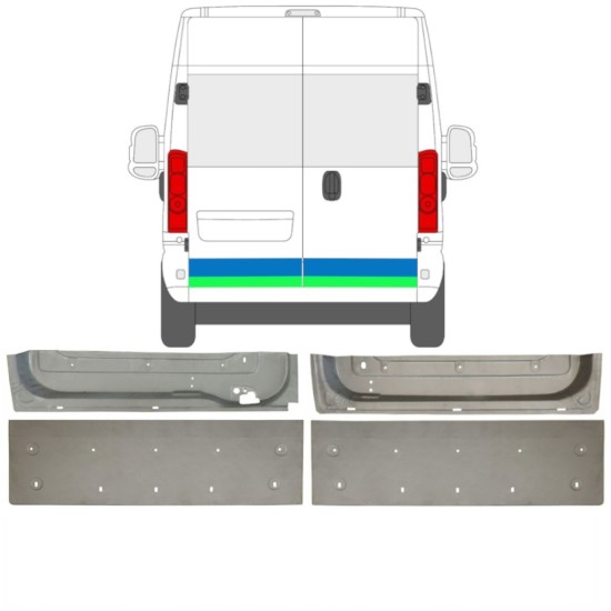 Reparaturblech hintere Tür für Opel Movano 2021-2026 16519