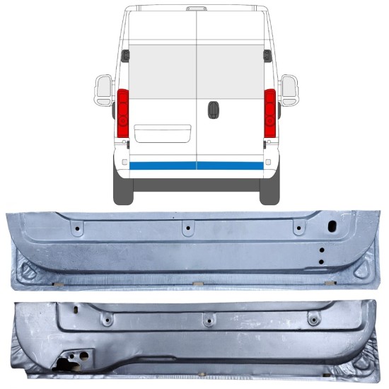 Reparaturblech hintere Tür für Opel Movano 2021-2026 / Links+Rechts 16506