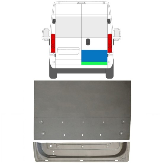 Reparaturblech hintere Tür für Opel Movano 2021-2026 / Rechts 16507