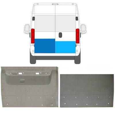 Reparaturblech hintere Tür für Opel Movano 2021-2023 / Links+Rechts / Satz 16727