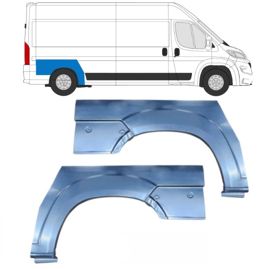 Reparaturblech Kotflügel hinten für Opel Movano 2021-2026 / Links+Rechts 16440