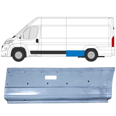 Reparaturblech Kotflügel hinten für Opel Movano 2021-2026 / Links 16496