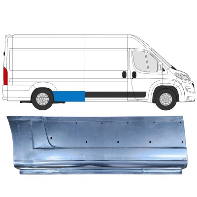 Reparaturblech Kotflügel hinten für Opel Movano 2021-2026 / Rechts 16520