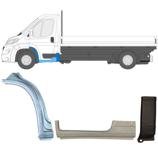 Reparaturblech-Set für Opel Movano 2021-2026 / Links 17007