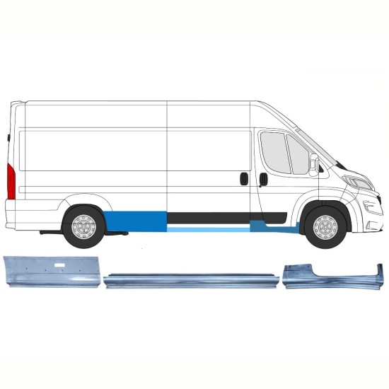 Reparaturblech-Set für Opel Movano 2021-2026 / Rechts 16522