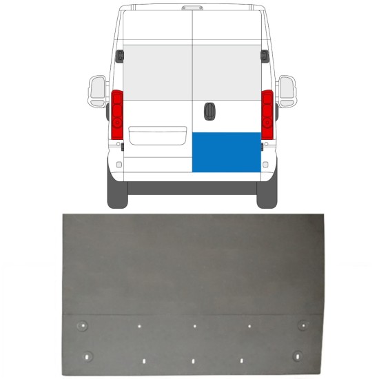 Reparaturblech hintere Tür