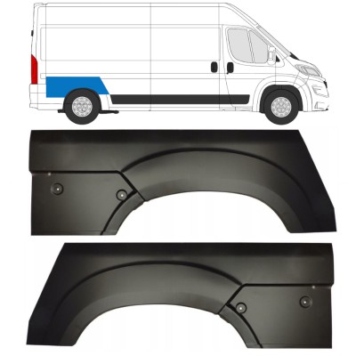Reparaturblech Kotflügel hinten für Opel Movano 2021-2026 / Links+Rechts 16443