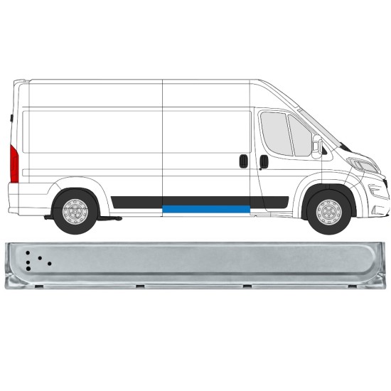 Reparaturblech innere Schiebetür für Opel Movano 2021-2026 / Rechts 17045