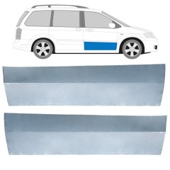 Reparaturblech vordere Tür für Mazda MPV 1999-2006 / Links+Rechts / Satz 9433
