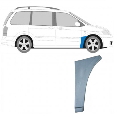 MAZDA MPV 1999-2006 VORNE KOTFLÜGEL REPARATURBLECH / RECHTS