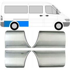 Reparaturblech Kotflügel hinten für Mercedes Sprinter 1995-2006 / Links+Rechts / Satz 9613