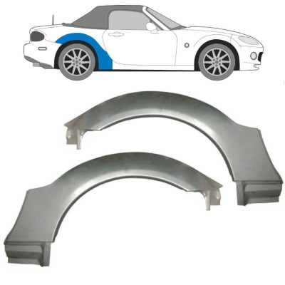 Reparaturblech Kotflügel hinten für Mazda MX-5 2005-2015 / Links+Rechts / Satz 16145