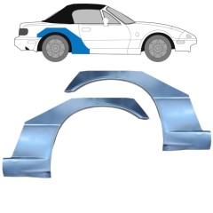 Reparaturblech Kotflügel hinten für Mazda MX-5 1989-1998 / Links+Rechts / Satz 9609