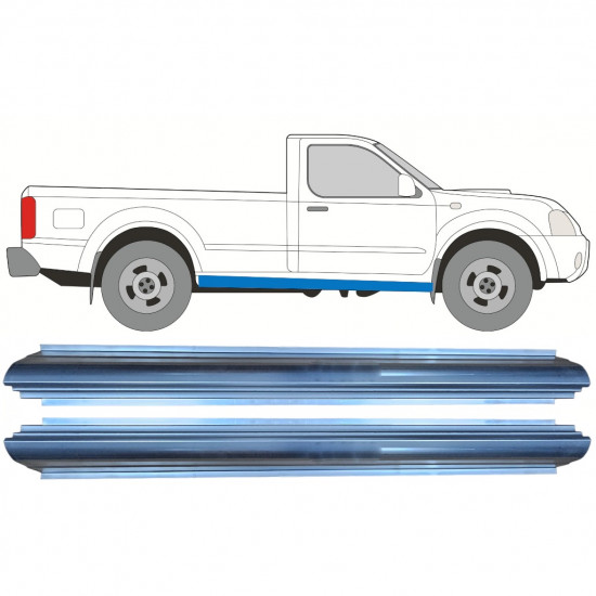 NISSAN NAVARA 1998-2005 SCHWELLER REPARATURBLECH / LINKS = RECHTS / SATZ