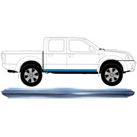 Reparaturblech Schweller für Nissan Navara D22 1998-2005 / Links = Rechts (symmetrisch) 8901