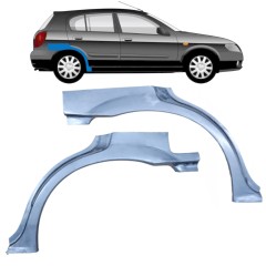 Reparaturblech Kotflügel hinten für Nissan Almera N16 1999-2007 / Links+Rechts / Satz 9630