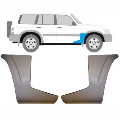 Reparaturblech unteres Teil Kotflügel vorne für Nissan Patrol Y61 GY61 1997-2009 / Links+Rechts / Satz 9625
