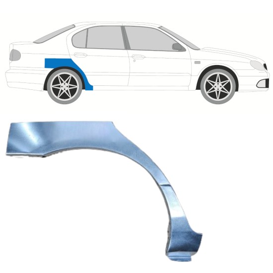Reparaturblech Kotflügel hinten für Nissan Primera P11 1996-2001 / Rechts 6842