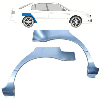 Reparaturblech Kotflügel hinten für Nissan Primera P11 1996-2001 / Links+Rechts / Satz 10632
