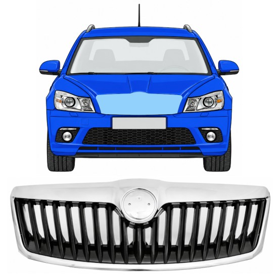 Kühlergrill für Skoda Octavia II 2008-2013 RS 17230