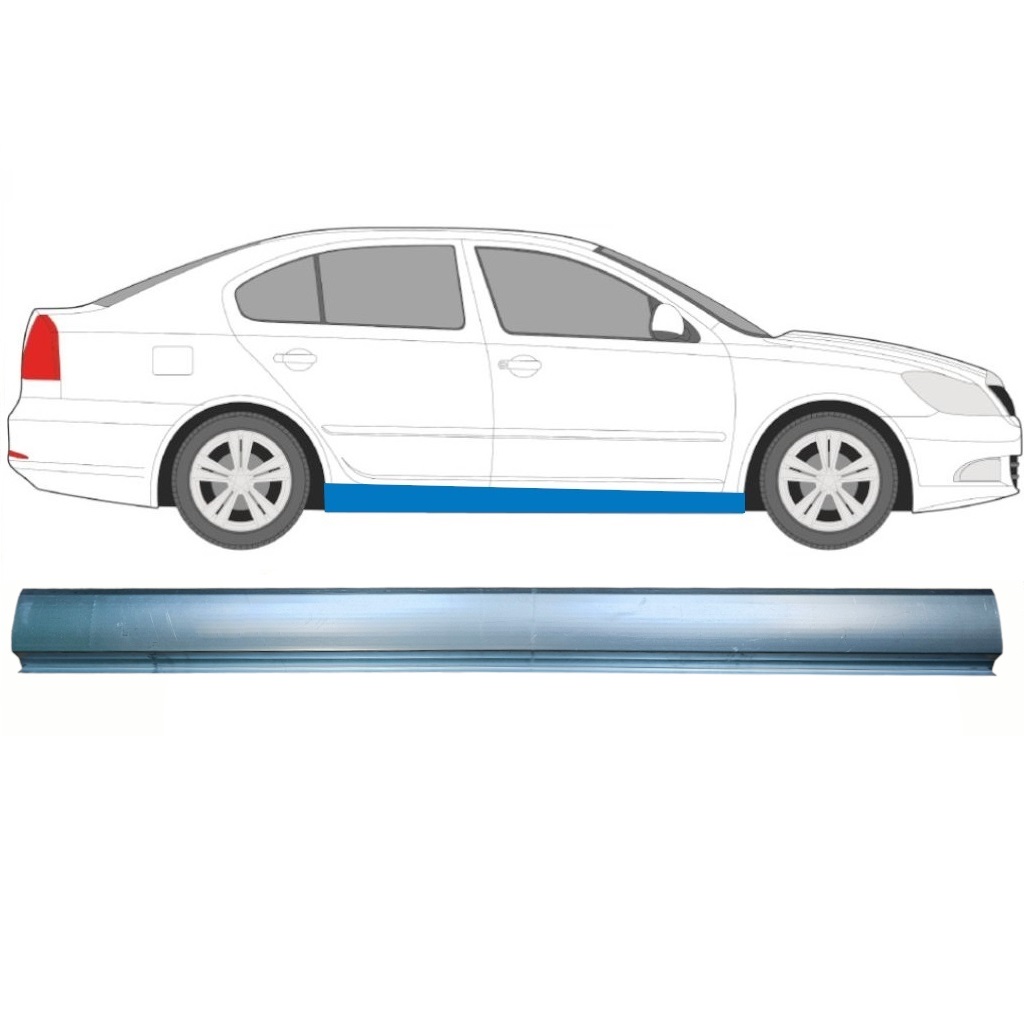 Reparaturblech Schweller Für Skoda Octavia Ii 2004-2013 / Links = Rechts (Symmetrisch) 8591