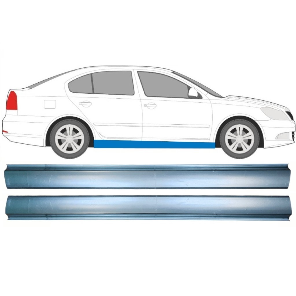 Reparaturblech Schweller Für Skoda Octavia Ii 2004-2013 / Links = Rechts (Symmetrisch) / Satz 10309