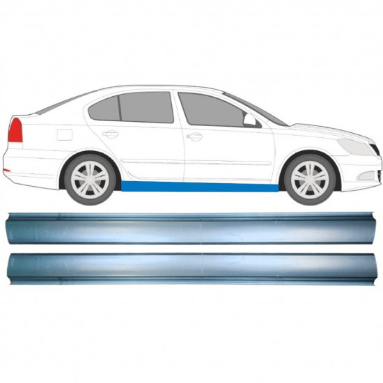 SKODA OCTAVIA 2004-2013 SCHWELLER REPARATURBLECH / RECHTS = LINKS / SATZ