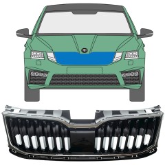 Kühlergrill für Skoda Octavia III 2017-2020 / Satz 7548