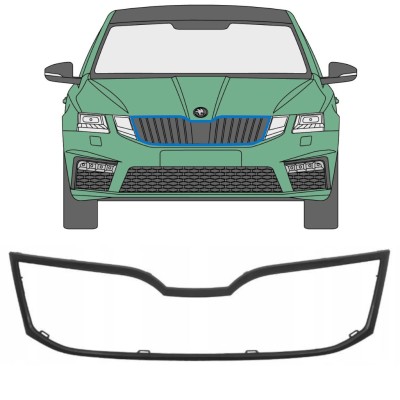 Kühlergrillrahmen für Skoda Octavia III 2017-2020 16207